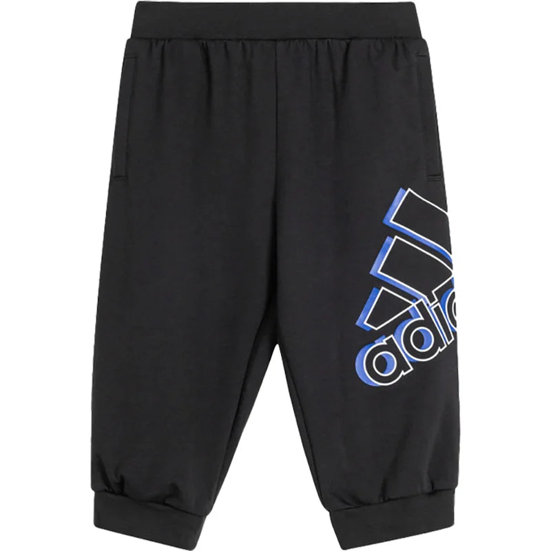 Adidas Official Genuine Summer New Kids' Sport Breathable Casual Capri Pants HT4916