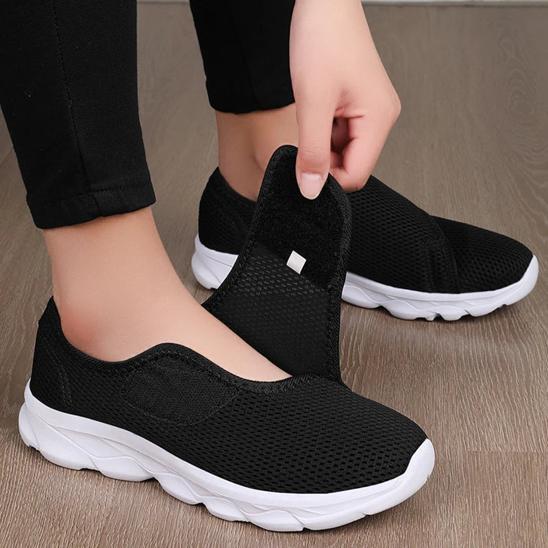 New Casual Orthopedics Wide Feet Swollen Shoes Thumb Eversion Adjusting Soft Comfortable Diabetic Shoe Walking Shoes Ürün ana görseli
