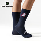 ROCKBROS Cycling Socks Breathable Sweat-wicking High Elastic Soft Knee-high Socks Men Women Outdoor Sports Jogging Cycling Socks