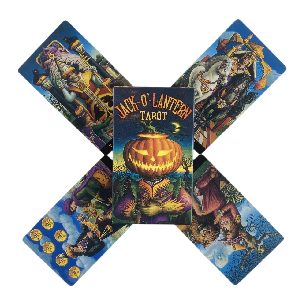 Jack-O'-Lantern Tarot Cards A 78 Deck Oracle English Visions Divination Edition Borad Playing Games Ürün ana görseli
