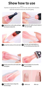 Nail Gel Polish Kit With LED Nail Lamp Semi-Permanent 27 Colors Soak Off Base&Top Coat Varnish Manicure Set For Nails Salon Kit