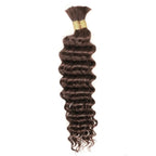 P4/27 Highligt Deep Wave Bulk Human Hair Braiding Blonde Curly Brazilian Human Hair Extensions for Micro Braiding No Weft