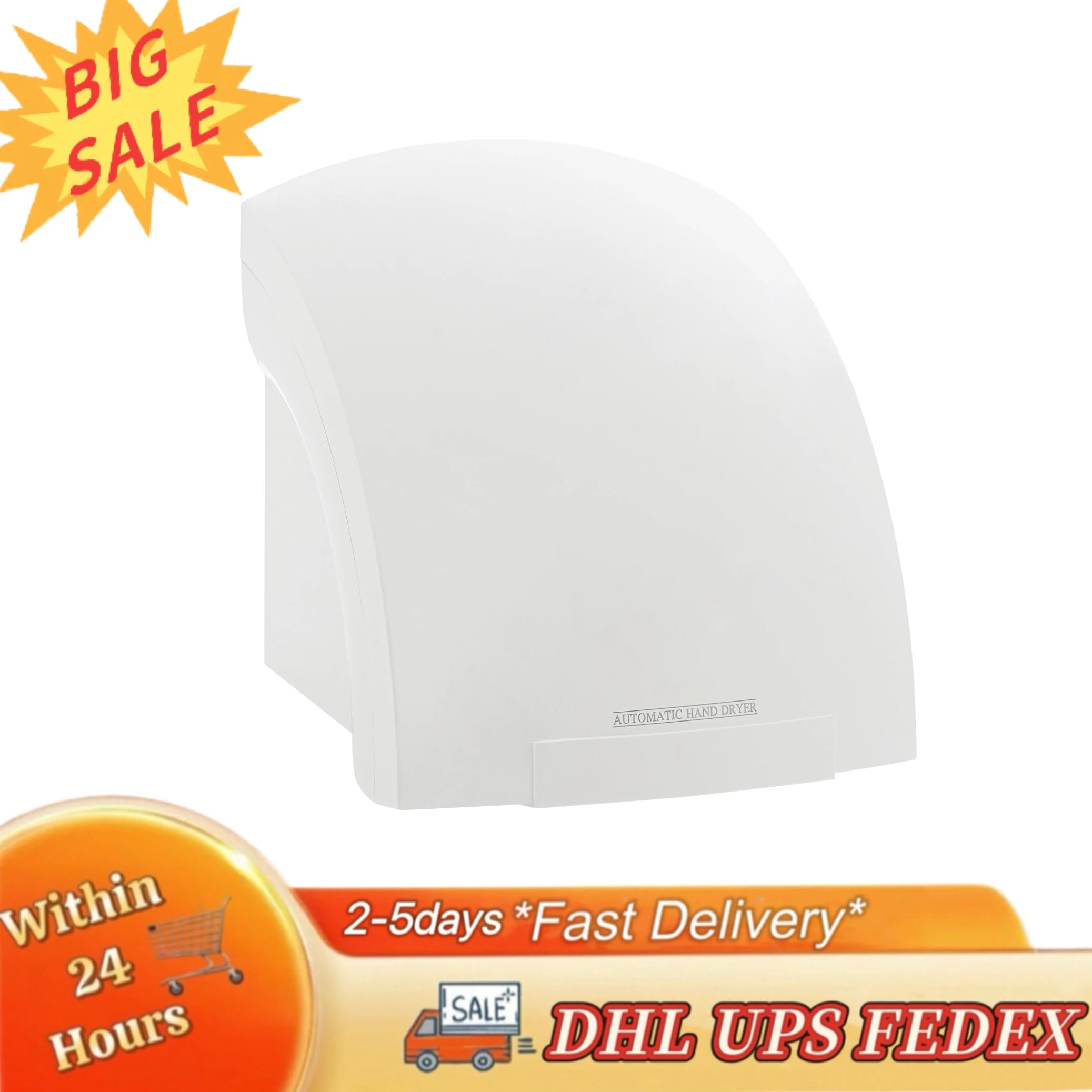 Electric Infrared Sensor Hand Dryer 1200W High Efficiency Automatic Commercial Compact Air Hand Dryer for Home Restrooms Office Ürün ana görseli