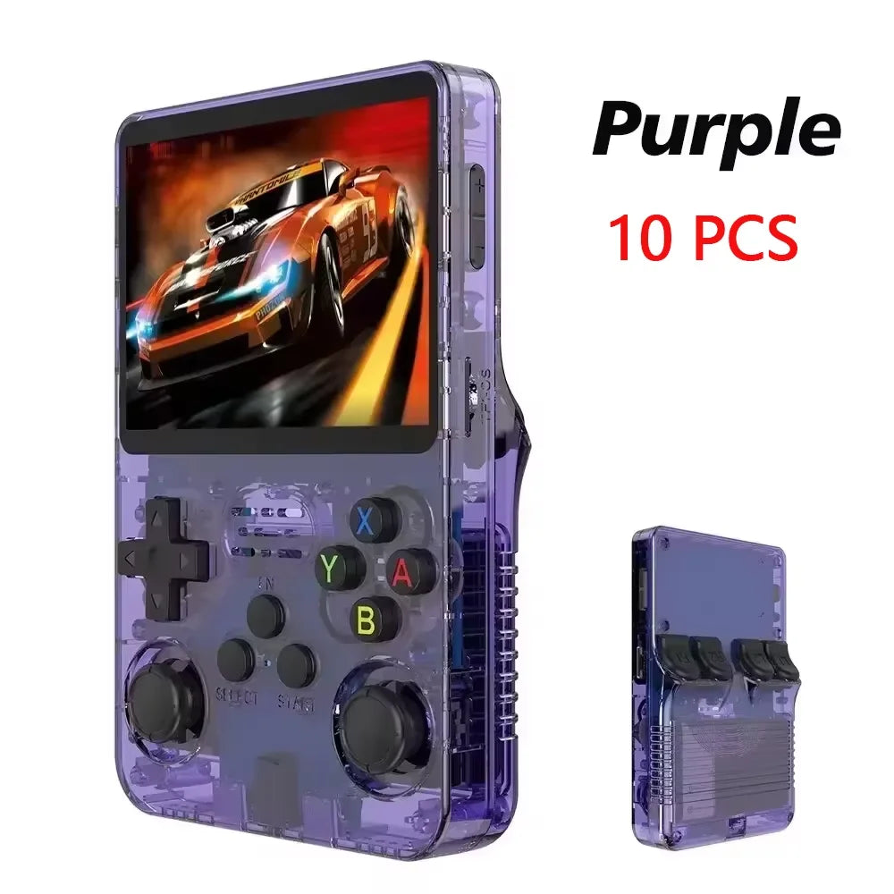 R36S Retro Handheld Video Game Console Linux System 3.5 Inch IPS Screen Portable Pocket Video Player R35S 64GB 15000 Games