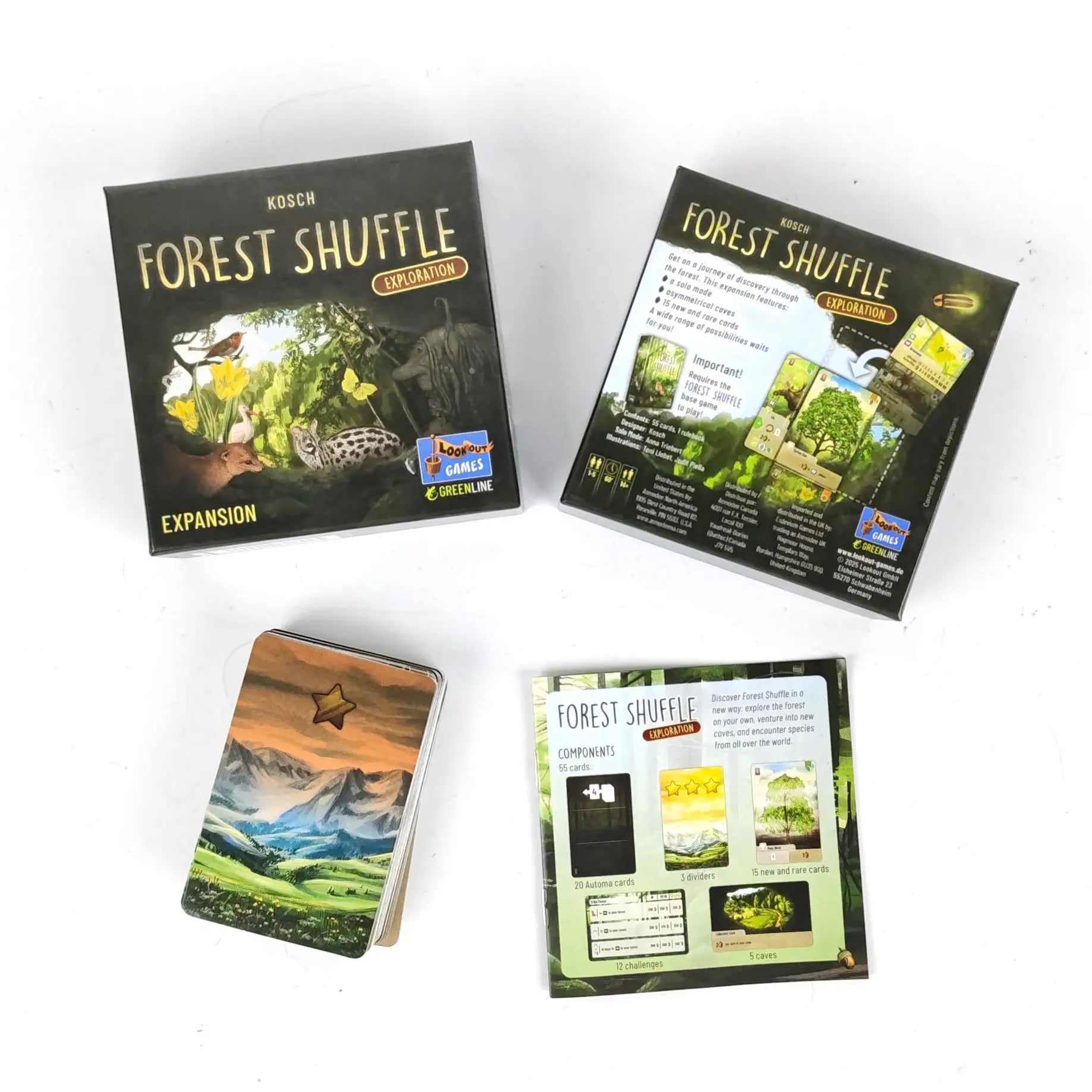 Forest Shuffle Card Game - Clever Strategy Game Fun Family Game for Kids and Adults - Woodland Edge、ALPINE、Expansion Game