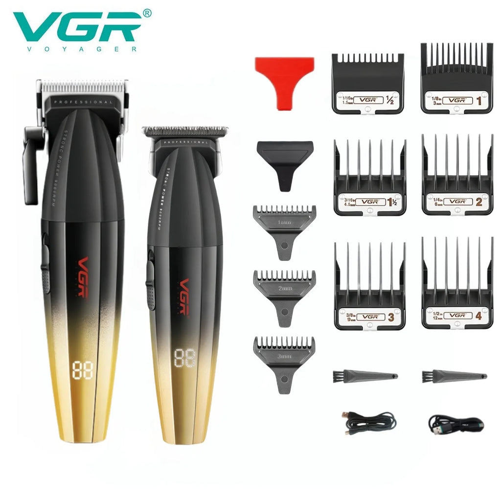 VGR Hair Clipper Professional Hair Cut Machine Face Shaver Barber Clippers Beard Trimmer Metal Trimmer for Men V-003 V-906 V-308