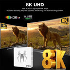 Dual-system TV Game Box G7,G8 8K 3D, supports two players, 60000 classic retro arcade games, includes 2.4G wireless controllers.