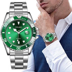 Fashion Watch Casual Clock Montre Homme Business Men Quartz Watch Calendar Green Water Wok Ghost Sport Men Wristwatch