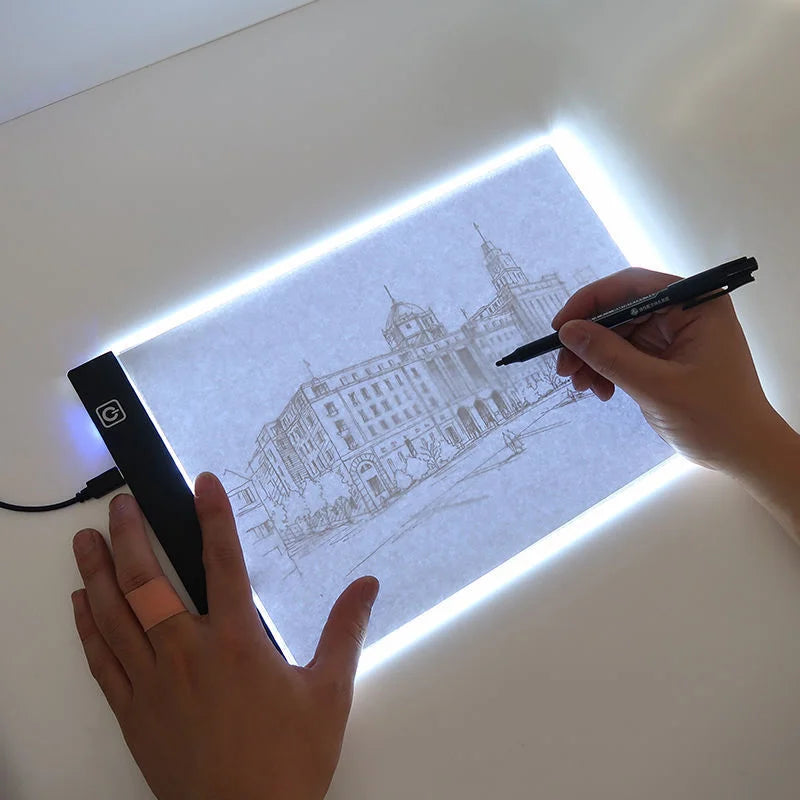 LED Light Pad copy table Transparent Writing Drawing Board Ideal for Artist  And Students Anime Art Replication Tracing Tool Main image