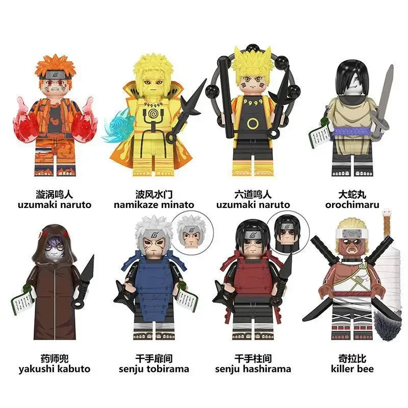Naruto A Animation Game Peripheral Toy Kaguya Boruto Neji Tenten Iruka Yamato Madara Sasuke Anime Action Model Figure Collection