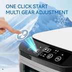 Portable Air Conditioner 3 Speed Mini AC Unit With Dual Mist Ice Box 900ML Water Tank Humidifier For Bedroom Office