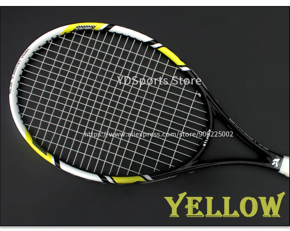 Professional Unisex Carbon Fiber Tennis Racket With Bag Training Paddle Rackets For Adult Men Women Ultra Light Racquet
