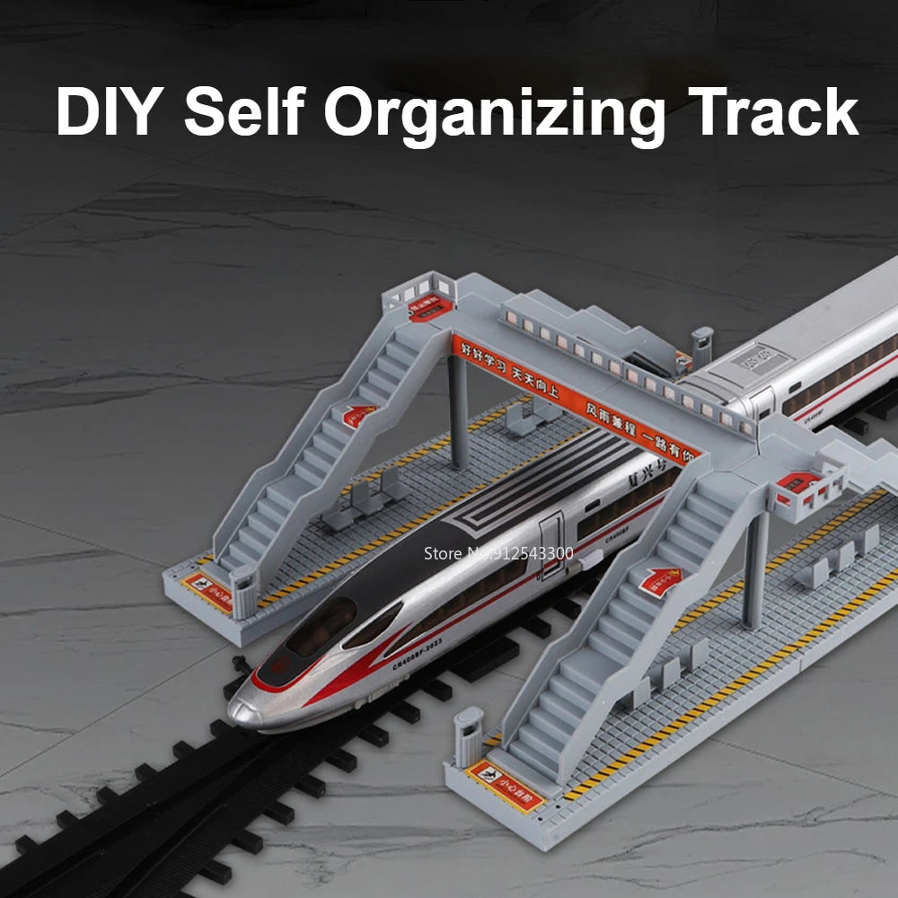 1:60 Scale FuXing High-speed Railway Toy Car Model Sound Light Remote Control Electric Simulation Train Models Ornaments Gifts