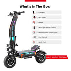 HALO KNIGHT T107Max 72V 8000W Adult Electric Scooter Fast 120km/h Electrical Scooter Powerful Dual Motors Escooter Top E-scooter