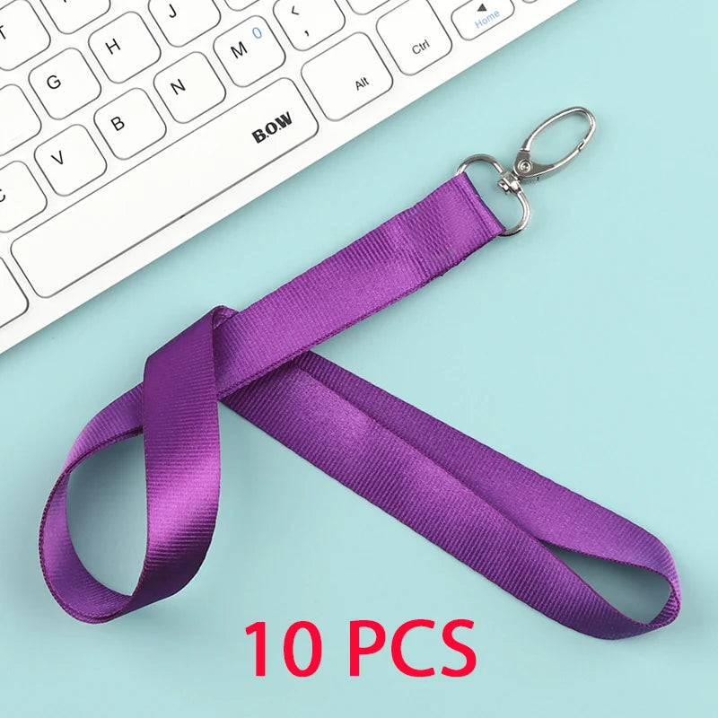 10 Pcs/lot Custom logo lanyard Neck Rope Keychain Personal Print With My Logo Company Name Wholesale of customized Landyard