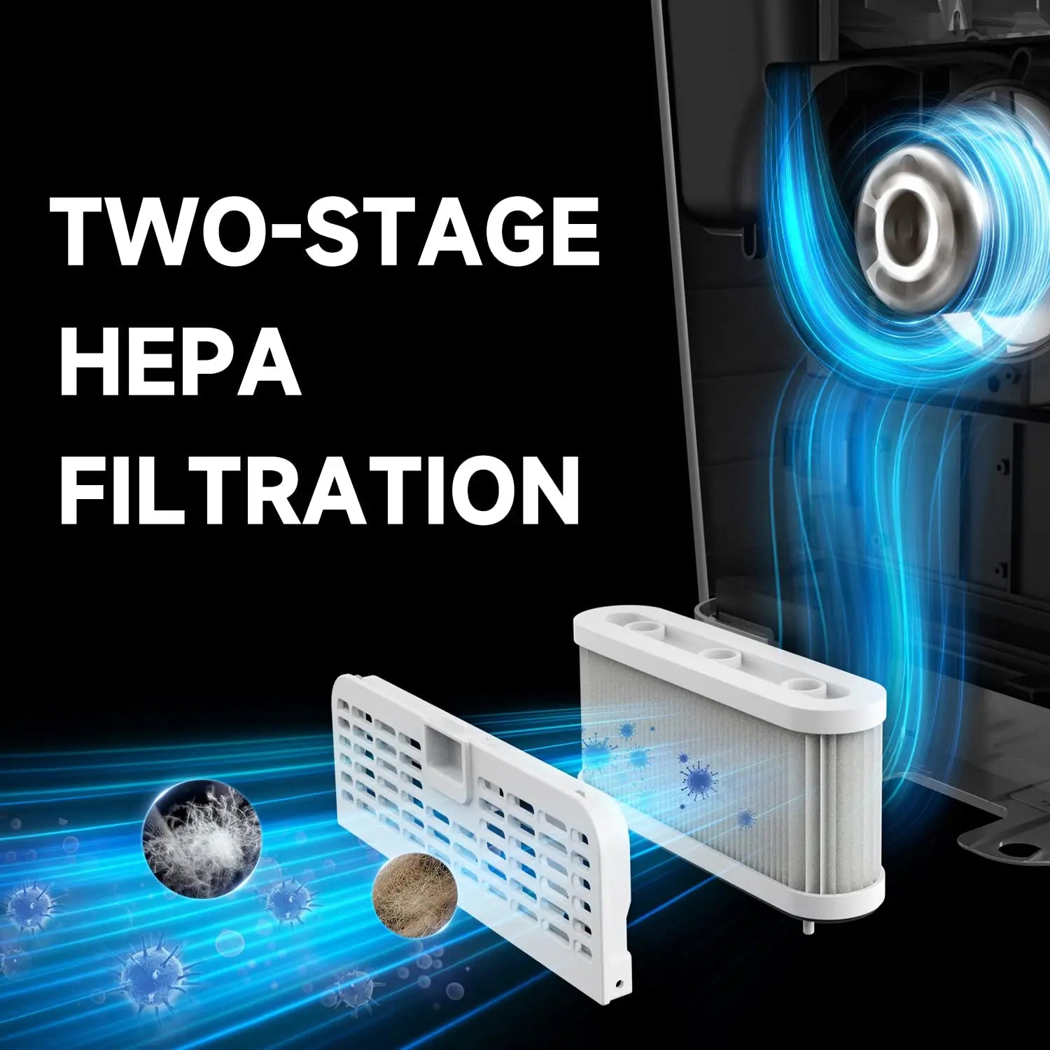AIKE 7-10s Bathroom Vertical Hand Dryer Automatic High Speed Hand Dryer with UV Germicidal Lamp HEPA Filter and Brushless Motor
