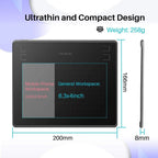 HUION HS64 Graphic Tablet 6Inch Drawing Tablets Digital Pen Pad Writing Drawing Board 8192 Stylus for Android Windows Mac Laptop