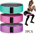 3pcs Fabric Resistance Bands for Working out Stretch Booty Legs Yoga Starter Pilates Flexbands Exercise Fitness Training
