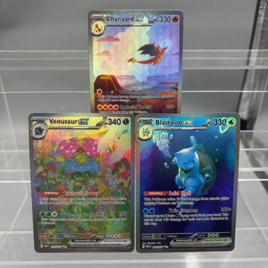 DIY PTCG Collection Cards Charizard Blastoise Venusaur ex Giratina Self Made Single Card Classic Game Anime Card Gift Toy