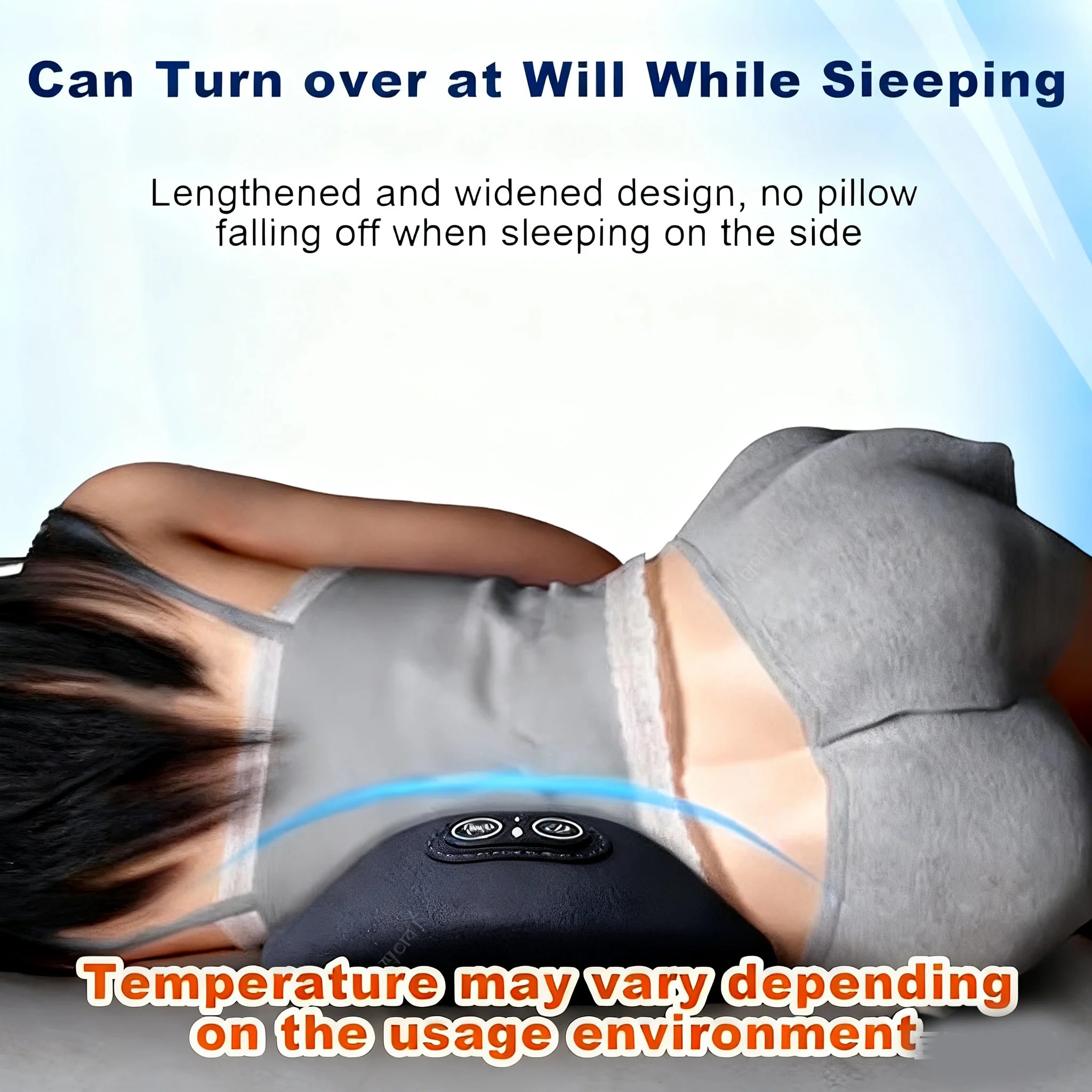 NEW 3-in-1 Back Massager with Relief Bed Sleeping Shiatsu Deep Tissue Portable Shoulder Lower Back Pain Relief Waist Massager Secondary image