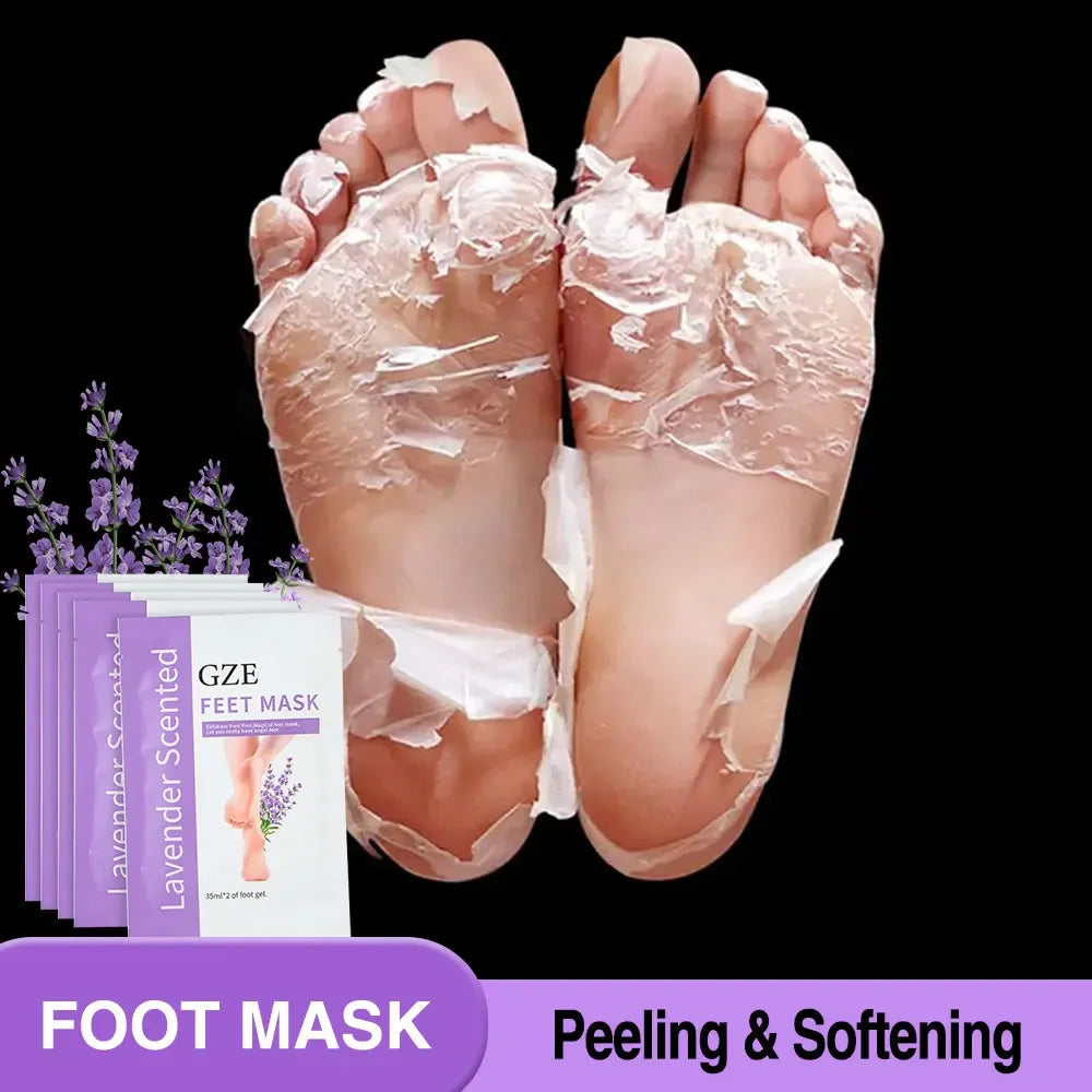 GZE Foot Peel Mask Skin Exfoliating Foot Masks for Dry, Rough Cracked Feet Heels, Callus, Dead Skin Remover - Feet Peeling Mask Ürün ana görseli