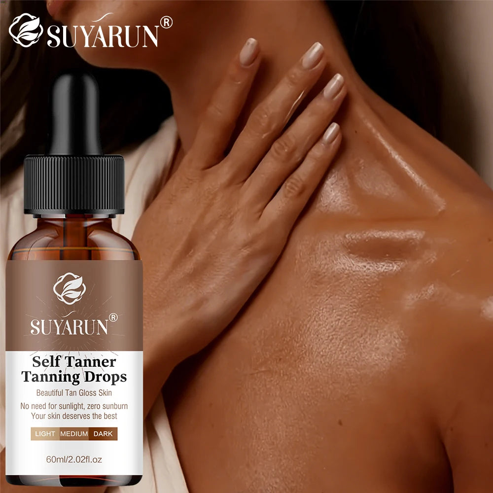 Sunless Tanning Serum - Buildable Natural Glow, Streak-Free Formula for All Skin Tones. Moisturizing & Non-Irritating. Ürün ana görseli