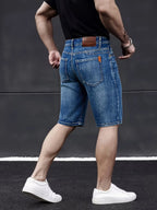 Wthinlee New Business Men's Jeans Casual Straight Stretch Fashion Classic Blue Black Work Pant Denim Trousers Male  Clothing