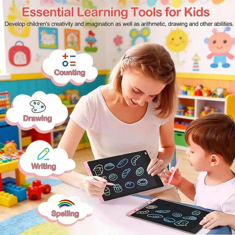8.5/10/12inch LCD writing board drawing tablet Doodle Blackboard kids counting learning toys  birthday gift travel activity game