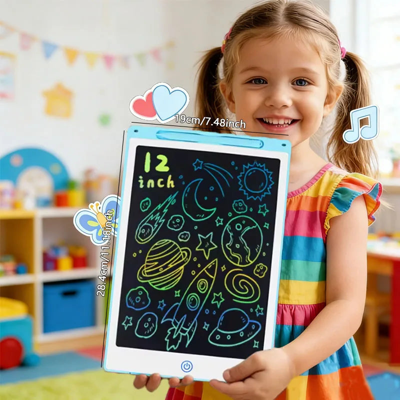 8.5/10/12inch LCD writing board drawing tablet Doodle Blackboard kids counting learning toys  birthday gift travel activity game