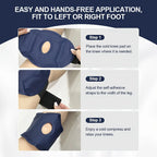 Nylon Gel Knee Ice Pack Reusable Knee Cold and Hot Compress Gel Pack Knee Relief and Relaxation Foot Care Tool Accessories