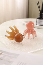 Resin Octopus Massage Comb Head Meridian Scraping Scalp Massage Brush Acupuncture SPA Gua Sha Massage Comb Fatigue Relief