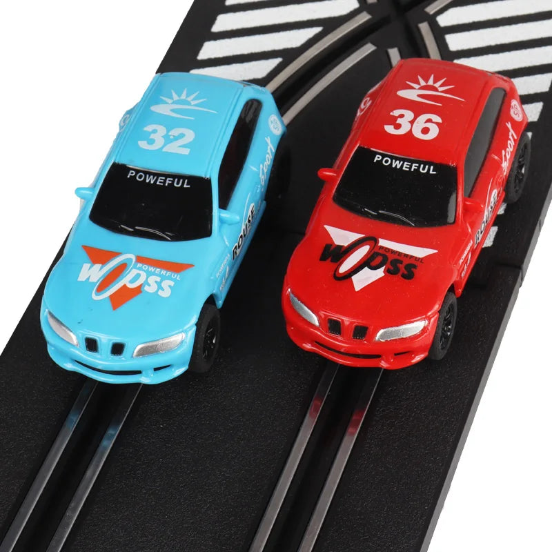 Analog Slot Car Racing R8 Police 1 43 Set Electric Coche Gift Kids For Scalextric Compact Go Ninco Scx Cars Toy Ürün ana görseli