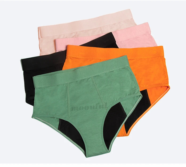 3PCS/Lot Menstrual Panties Woman Very Abundant Flow Menstruation Underwear High Waist Leak Proof Period Panties for Girls Set