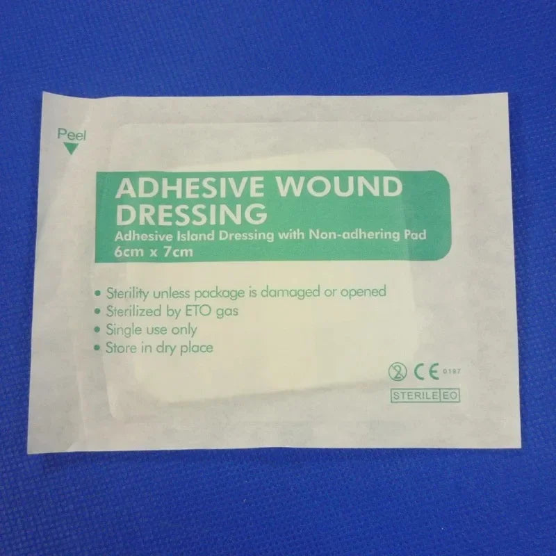 12/25/50Pcs Large Size Hypoallergenic Non-woven Wound Dressing Band Aid Bandage 6*7 10*10 10*15 10*25cm