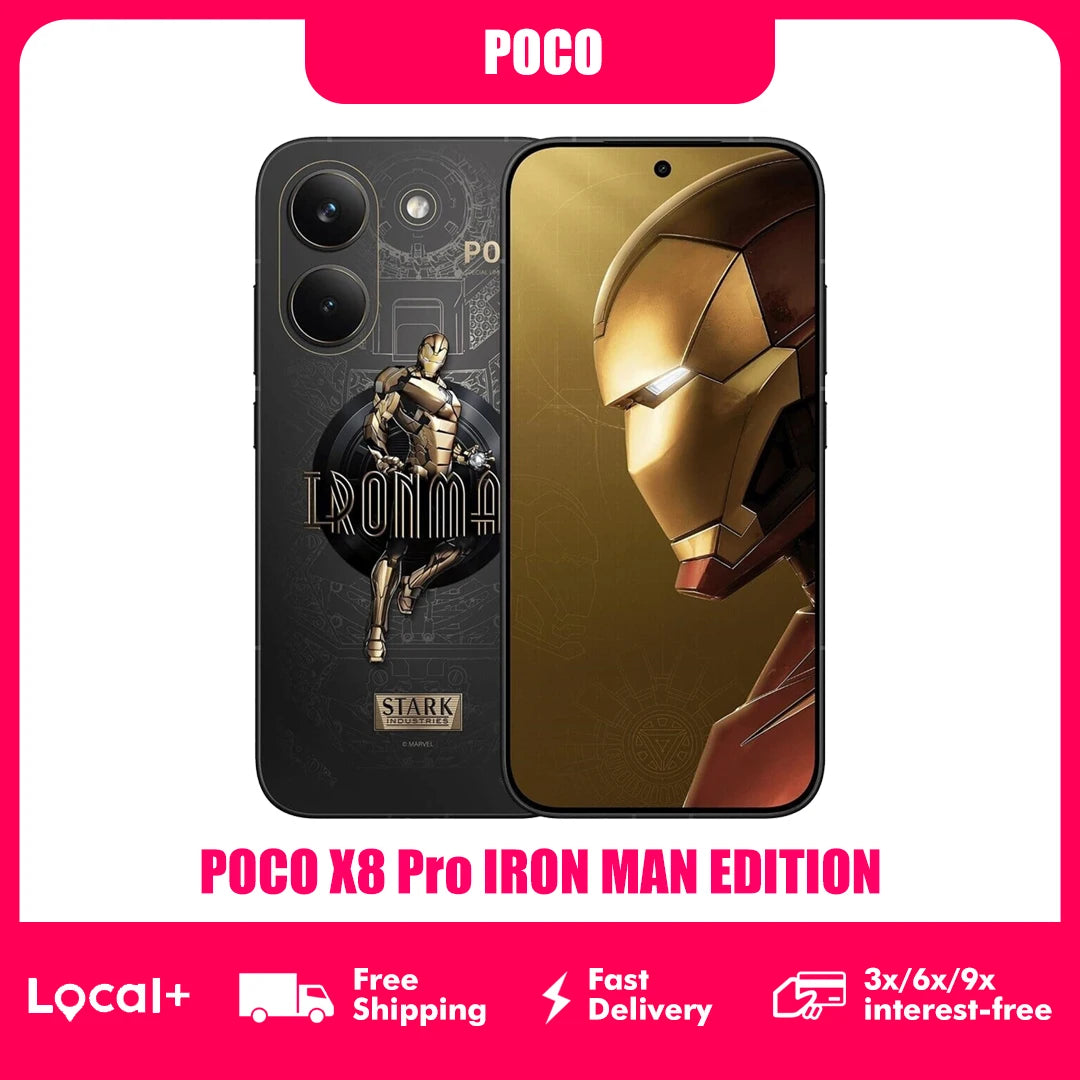 POCO X8 Pro 5G Iron Man Edition 12GB 512GB NFC Smartphone Dimensity 8500-Ultra 6500mAh Battery Sensor Sony IMX882 50MP Main image