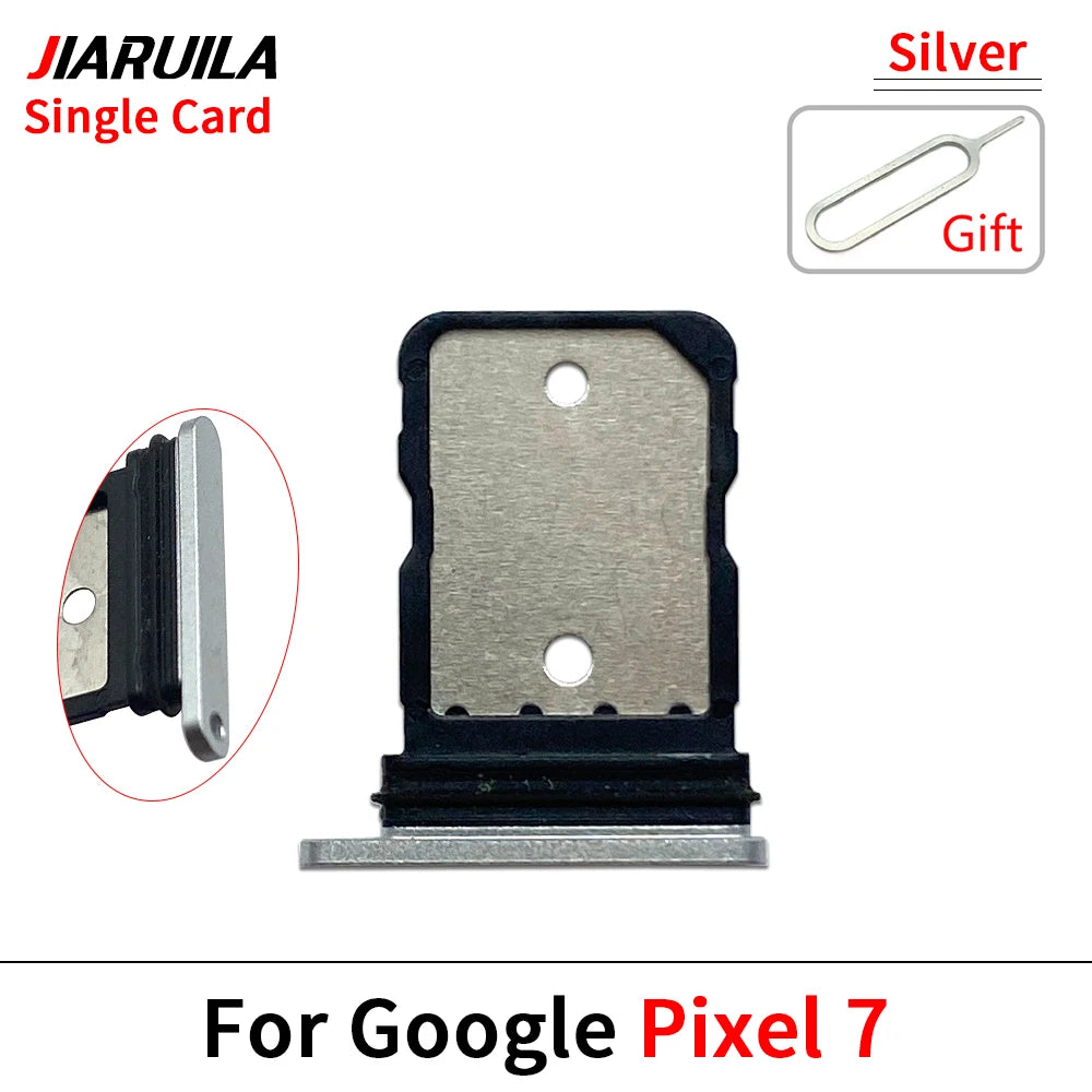 SIM Card Holder For Google Pixel 7 7A 7 Pro SIM Single Card Tray Holder Drawer Phone Holder Adapter Tray Chip Slot Drawer Parts