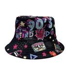 Classic Popular Funny Novelty 80S 90S Double-sided wear fisherman hat Outdoor Leisure Sunscreen Sun Hat Men Women bucket hats