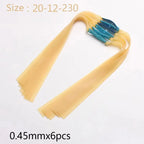 6pcs Slingshot Hunting Powerful Flat Rubber Band 0.45-1.4 mm High Elasticity Outdoor Catapult Shooting Accessories