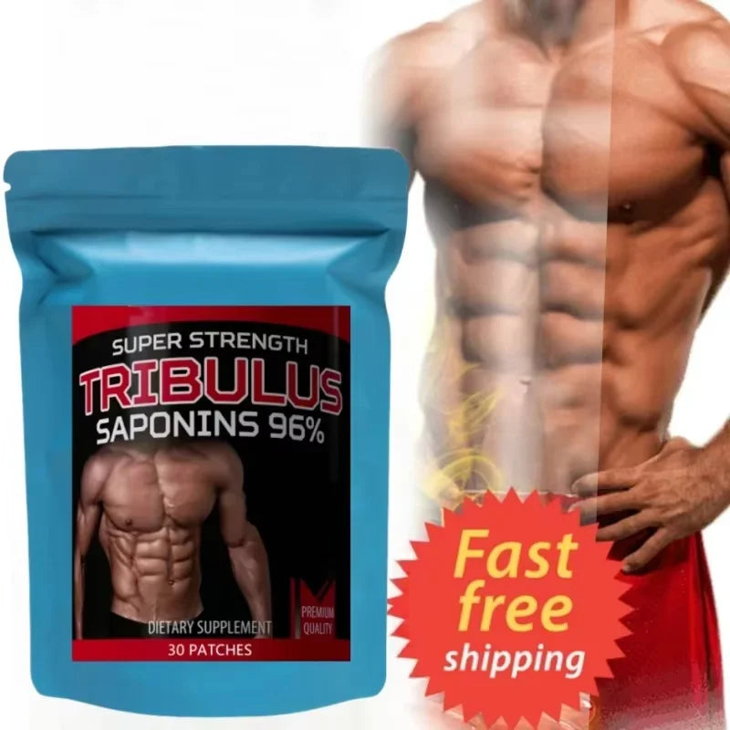 Tribulus Terrestris 5000mcg Extract 96% Saponins - Testosterone Booster Transdermal Patches, 30 Patches Ürün ana görseli