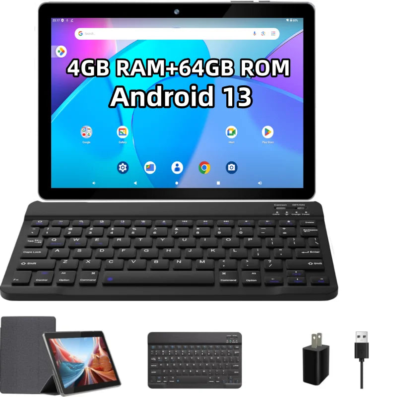 Hot Sales 10.1 Inch  Android 13 Type-C 4GB RAM 64GB ROM Tablet PC E10 CPU Allwinner A133 Quad-Core 1.4GHz Dual Camera WIFI Ürün ana görseli
