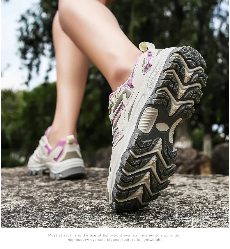 2025 Hiking Shoes Men Women Mesh Sneakers Breathable Fashion Mountain Shoes Boy Spring Autumn Summer Work Shoes Outdoor Trekking