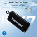Tronsmart Trip 2 Speaker Portable Bluetoth Speaker with Enhanced Bass, IPX7 Waterproof, 20H Playtime,for Camping, Hiking & Outdoor