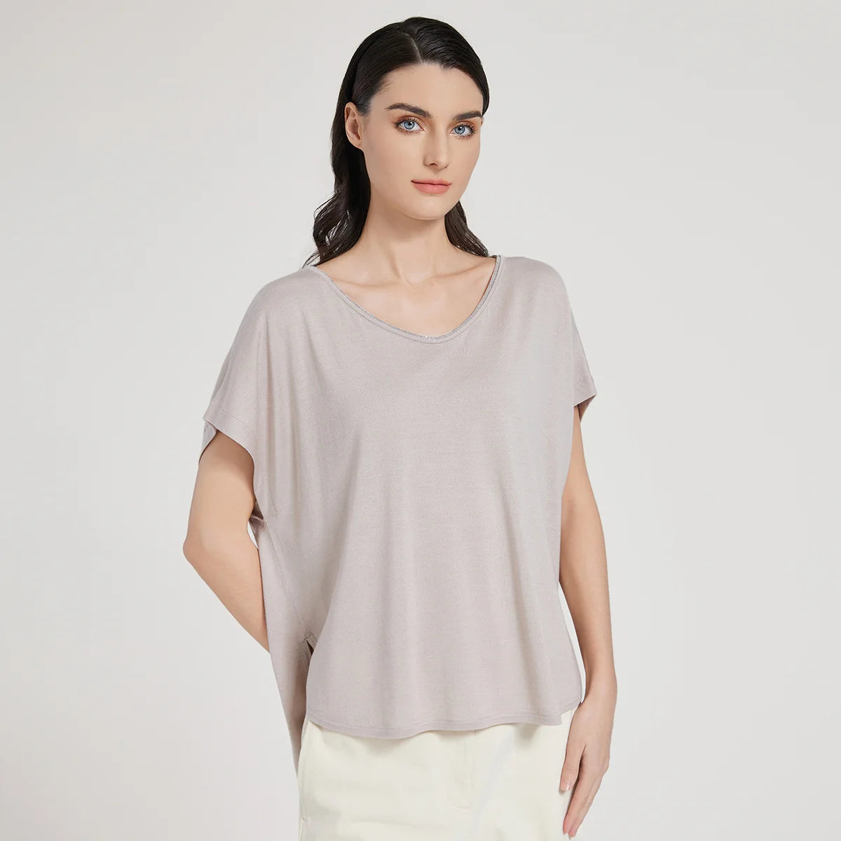 BC1095 Luxury Women's Clothing Silk Woolen Ladies Clothes loose Merino Wool Vest Sweaters For Woman Ürün ana görseli
