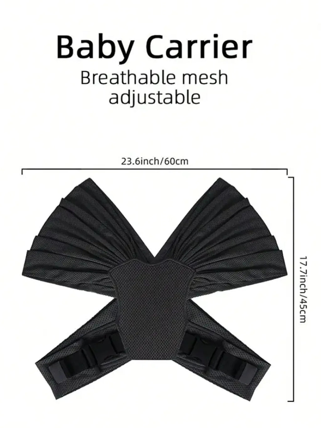 Adjustable Newborn Baby Sling Soft Breathable Air Mesh Carrier Infant Wrap Hipseat Gridding Cloth Wrap for Comfortable Wearing