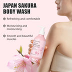 Sakura Shower Gel Long Moisturizing Smooth Long Lasting Fragrance Gentle Foam Body Cleansing Bath Product 200ml