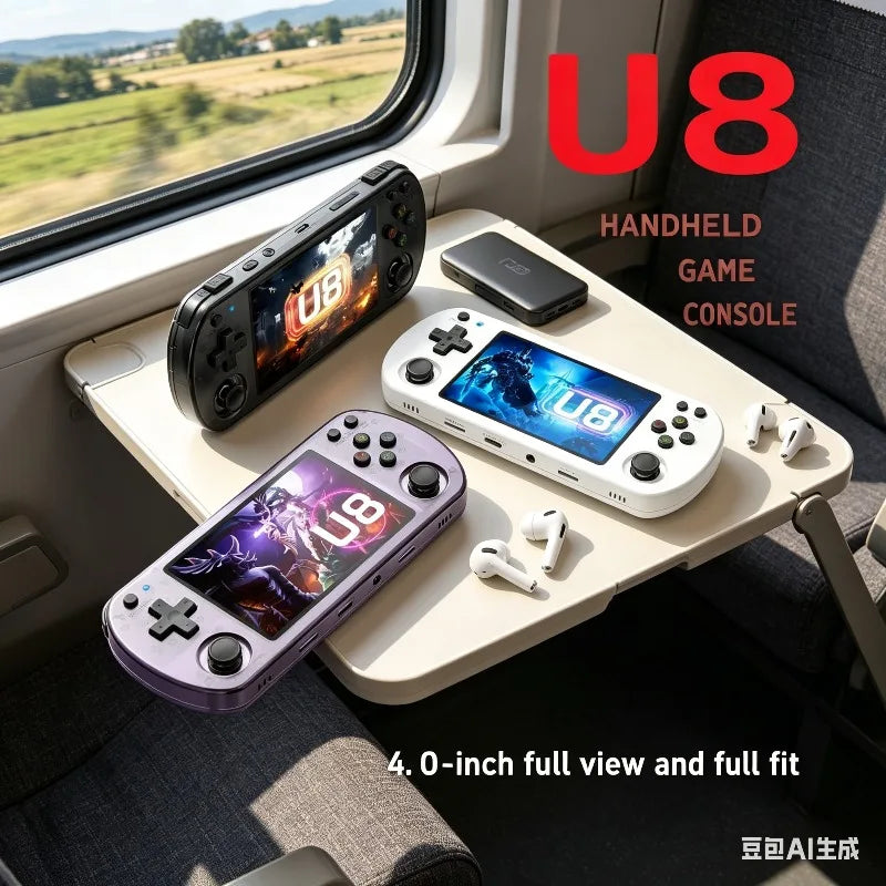 U8 Retro Handheld Game Console Linux System 4.0 Inch IPS Screen R35s Pro Portable Pocket Video Game Player Ürün ana görseli