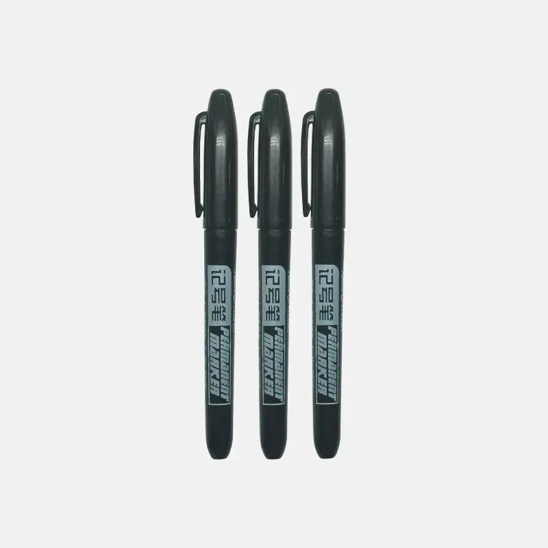 1/6 PCS Permanent Marker Pen Manga Drawing Markers Black Blue Red Waterproof Ink Sketch Pens Stationery Art School Supplies