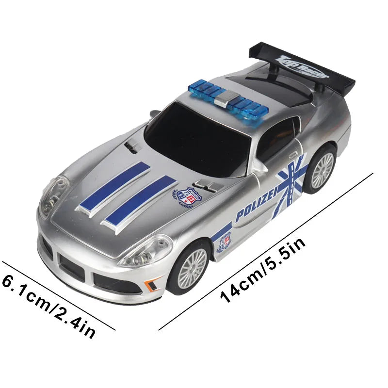 Analog Slot Car 1 32 Scale Racing Police Toy For Children Electric Race Track