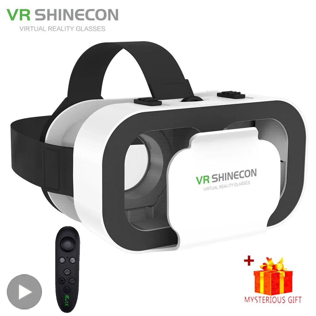 Shinecon 3D VR Glasses Virtual Reality Viar Goggles Headset Devices Smart Helmet Lenses For Cell Phone Mobile Smartphones Viewer Ürün ana görseli
