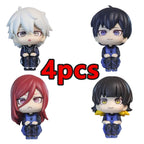 BLUE LOCK Action Figures Isagi Yoichi Bachira Meguru Anime Figure Q Version Figurine Collectible Model Children Toys Doll Gifts